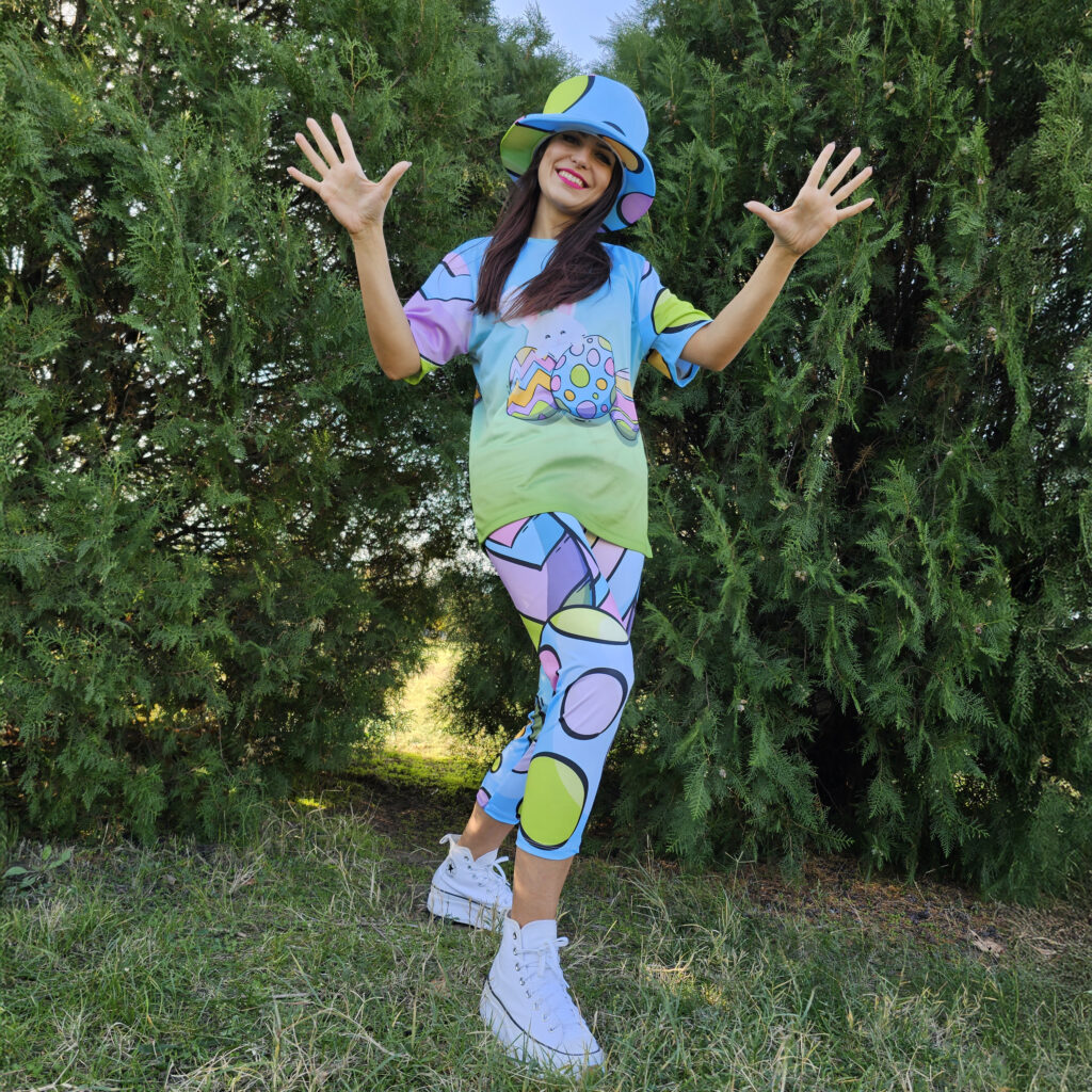 Дамски тематичен клин и тениска Великден